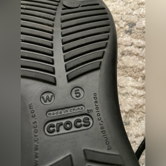 Crocs Sexi Serena Flip Sandals Black Size 5 Slingback Thong - Picture 6 of 8